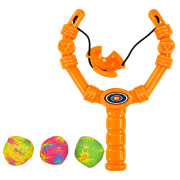 Детская Рогатка XG88-23(Orange) 3 мягких шарика, в сетке