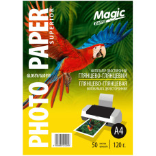 Глянцевая двухсторонняя фотобумага Magic Parrot 212056 A4, 50 листов, 120 г/м² Superior