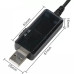 Кабель питания  для роутера с адаптером 9V/12V с переключателем, питание от PowerBank, DC 5.5×2.1 USB-DC