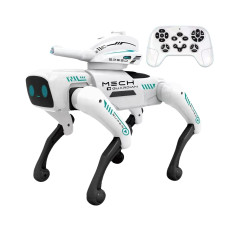 Интерактивная робот-собака Mech Guardian QF660-2 с пультом управления и подсветкой Интерактивная робот-собака Mech Guardian QF660-2 с пультом управления и подсветкой