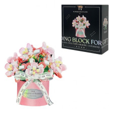 Конструктор подарунковий набір РОЖЕВІ ТРОЯНДИ З МУШЛЯМИ, P2364