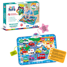 Килимок муз. Kids Hits арт. KH04-004 (24шт) Велике місто,батар.у комплекті, звуки тварин, вірши,мелодіі, р-р килимка 70*50см, короб. 38*26*4см, KH04-004