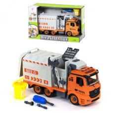 Машина-конструктор "Мусоровоз" инерционная Машина-конструктор "Мусоровоз" инерционная