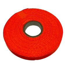 Атласная лента для рукоделия АБ-123, 0,6 см x 23 м, оранж неон