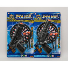 Пістолет 19 см, мішень, кулі-присоски 2шт, 02-2