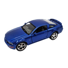 Инерционная машинка FORD MUSTANG GT 2006 Kinsmart КТ5091, 1:42 (Синий)