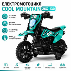Электромотоцикл для детей Cool Mountain 26X-130 / Детский электро мотоцикл с LED-подсветкой и музыкой Зеленый Электромотоцикл для детей Cool Mountain 26X-130 / Детский электро мотоцикл с LED-подсветкой и музыкой Зеленый