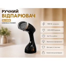 Отпариватель ручной Handheld Streamer RL-2408 1400W / Паровой утюг / Отпариватель для одежды