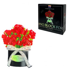 Конструктор подарунковий набір БУКЕТ ЧЕРВОНИХ ТРОЯНД, P2365