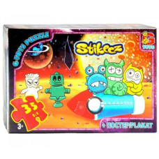 Пазл "Stikeez", 35 элементов + плакат