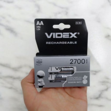 Акумулятори VIDEX АА ,перезаряджувані, акумуляторні батарейки хв.робота 2700 mAh 1,2 V (2шт) (9148)