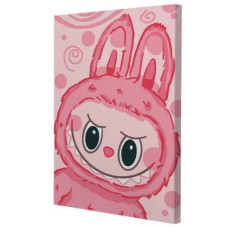 Картина по номерам "Pink Labubu" 28x40 см Картина по номерам "Pink Labubu" 28x40 см