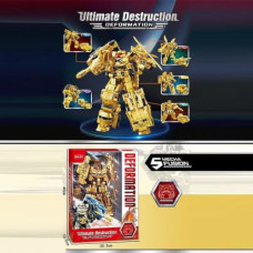 Трансформер высота 31 см, шарнирные конечности, 5 видов транспорта, пластиковые колеса, в коробке