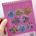 Roombook(Румбук) 8 локаций и наклейки к ним "STITCH/Стич" (РОЗОВЫЙ)