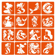 Набор трафаретов для био-тату 