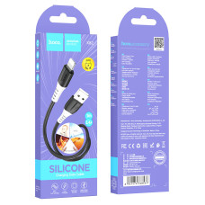 Кабель HOCO X82 iPhone silicone charging data cable, чорний