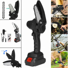 Цепная электропила Сhainsaw для обрезки деревьев и кустарников Ручная пила с 2 съемными аккумуляторами 24V Цепная электропила Сhainsaw для обрезки деревьев и кустарников Ручная пила с 2 съемными аккумуляторами 24V