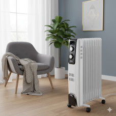 Обогреватель радиаторный масляный DSP KD3021 2000Вт Бытовой электрорадиатор радиатор на 9 секций Обогреватель радиаторный масляный DSP KD3021 2000Вт Бытовой электрорадиатор радиатор на 9 секций