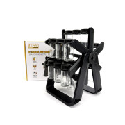 Набор для специй DENX DX2504 из 18 шт по 100 мл на подставке, Черный (DX2504)