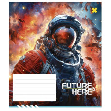 Тетрадь ученическая «Future is Here» 012-3417K-2 в клеточку, 12 листов