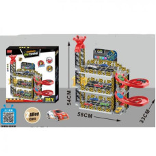 Гараж 58-33-в54см, 3 поверхи, лифт(механічний), машинки 2шт 7см, в кор-ці, 41-45-10,5см, A333-240B