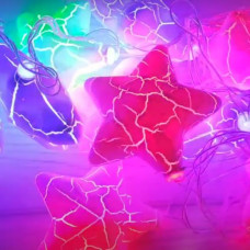 Электрогирлянда LED 10 ламп "Звездочки" 1,5 м от сети, 220В, 50Гц