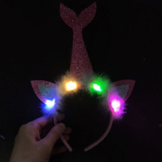 Обруч "Хвост русалки" со светом (синий) Обруч "Хвост русалки" со светом (синий)