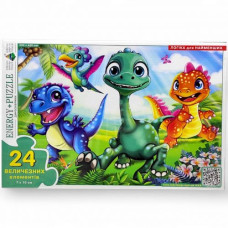 Игра-пазл (Макси) "Динозаврики", 24 элемента
