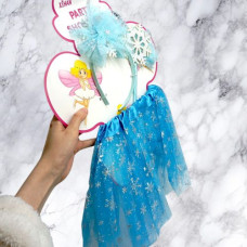 Карнавальный набор Снежинка голубой
