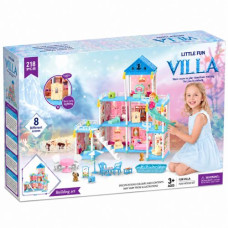Домик Villa, гирлянда, горка, басейн, мебель, кукла Домик Villa, гирлянда, горка, басейн, мебель, кукла