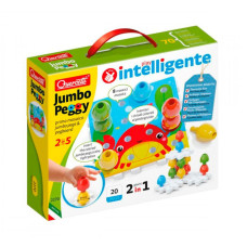 Развивающий набор мозаики 2 в 1 Quercetti 2270-Q 16 фишек, 4 карточки, 4 основы Развивающий набор мозаики 2 в 1 Quercetti 2270-Q 16 фишек, 4 карточки, 4 основы