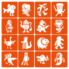 Набор трафаретов для биотату 