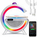 Лампа-ночник с беспроводной зарядкой, Bluetooth-колонкой и RGB LED подсветкой 15Вт + дискокуля, YN-2366 Лампа-ночник с беспроводной зарядкой, Bluetooth-колонкой и RGB LED подсветкой 15Вт + дискокуля, YN-2366