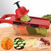 Овощерезка с резервуаром и насадками Mandoline Slicer 6в1 измельчитель для овощей и фруктов