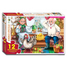 Игра - пазл "Курочка Ряба" 12 элементов