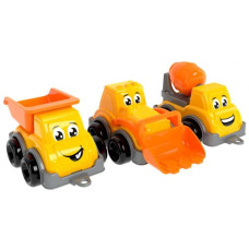 Игрушка мини транспорт спецтехника, 3 элемента