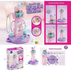 Набор для творчества "Bracelet Station", 39 элементов, станция для создания украшений, стразы, основа для украшений