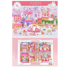 Парк развлечений 4 флоксовые фигурки, аттракционы, аксессуары, любимец, мебель, в коробке, микс видов Парк развлечений 4 флоксовые фигурки, аттракционы, аксессуары, любимец, мебель, в коробке, микс видов