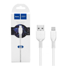 Кабель 2 метри Lightning Hoco X20 Starlight Glare для заряджання та передачі даних, Білий, 96375