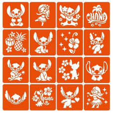 Набор трафаретов для био-тату 