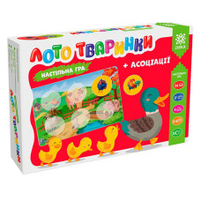 Настольная игра Лото животные+ассоциации 128527, 6 карточек-планшеток Настольная игра Лото животные+ассоциации 128527, 6 карточек-планшеток