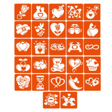 Набор трафаретов для био-тату 