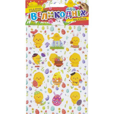Набор пасхальных наклеек НС-В6-14-1 формат В6, 2 листа, 30 штук