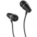 Проводные наушники вакуумные 3.5mm HOCO M34 Honor music с микрофоном 1.2m Чёрные