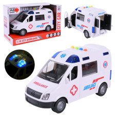 Машина"Швидка допомога" батар,світло,звук,двері відчиняються, короб., ZY221A Машина"Швидка допомога" батар,світло,звук,двері відчиняються, короб., ZY221A