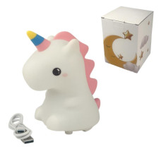 Дитячий силіконовий світильник "Єдиноріжка" 21*14*12 см, 24-462