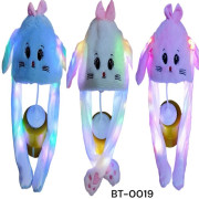 Шапка "ЛЮДИНА ПАВУК", з вушками, мікс кол, в пакете, 0019