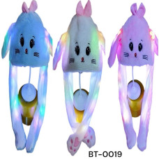 Шапка "ЛЮДИНА ПАВУК", з вушками, мікс кол, в пакете, 0019