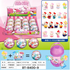 Іграшка " Кітті +картки в кулі" 9,5см пластик, BT-8400-9