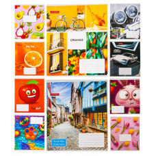 Зошит 18 арк. клітинка, з УФ-лак покриття, TE941